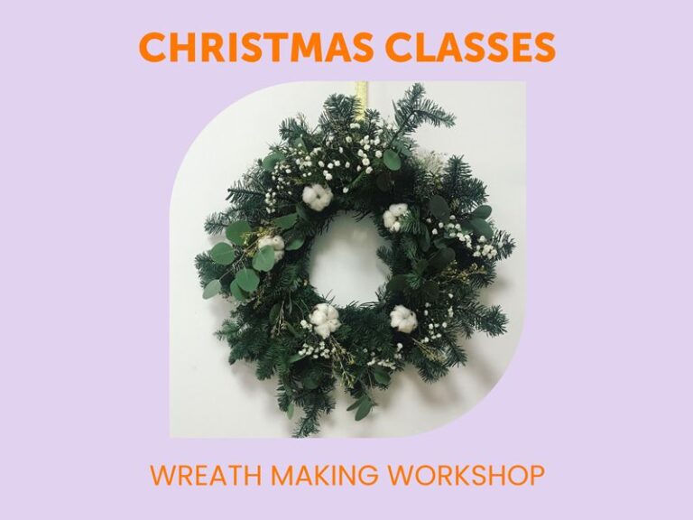 Christmas Wreath Making Workshop at Sew Confident