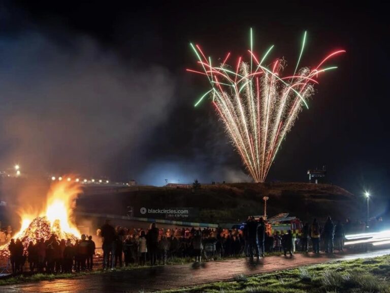 Live-Action and Fireworks at Knockhill