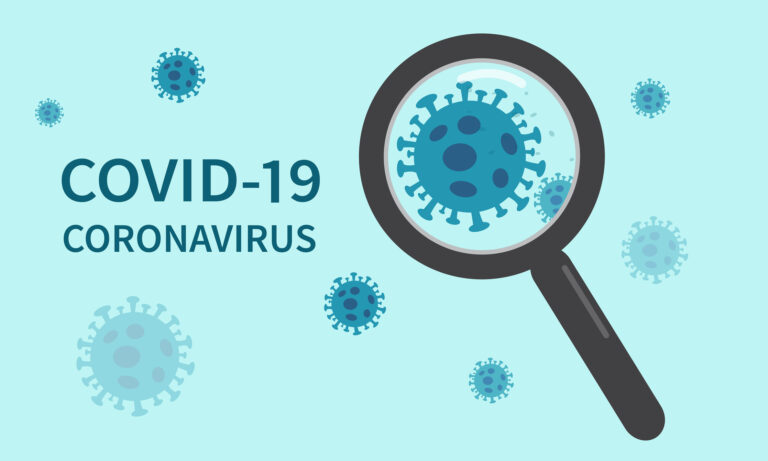 The coronavirus COVID-19 outbreak has spread from China. Coronavirus cell. Vector illustration